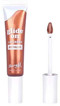 Barry M Glide On Lip Crème | Shade Rich Bronze | Metallic Bronze