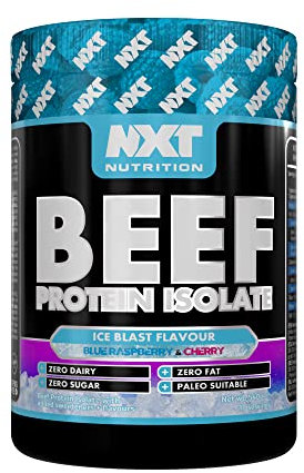 NXT Beef Protein Isolate 540g - High Protein Powder in Natural Amino Acids - Paleo, Keto Friendly - Dairy and Gluten Free | 540g (Ice Blast)