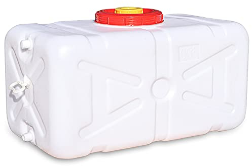 Jericane eau Bidon D'eau Avec Robinet Alimentaire 15L/25L/30L/45L/75L/110L/155L Camping Réservoir De Stockage De Voiture Réservoir D'eau Étanche Et Robuste Pour Voiture Maison Véhicule Camp(Size:155L)