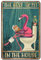 VOTHI Lustiges Flamingo-Schild, Badezimmer-Dekoration, Metallschild, der beste Sitz im Haus, WC-Dekor und Zubehör, rosa Flamingo-Wanddekoration, 20,3 x 30,5 cm