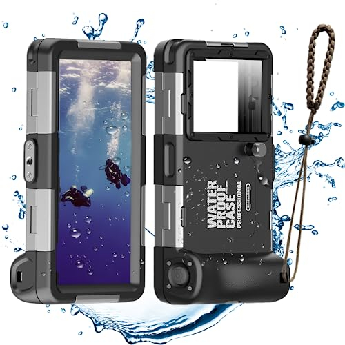 IPX8 Pochette Étanche Smartphone pour Natation sous Marine Coque Etanche Universelle Téléphone Coque Plongée Étui de Protection Housse pour iPhone 14 13 11 Samsung S23 Huawei Google OnePlus Xiaomi LG
