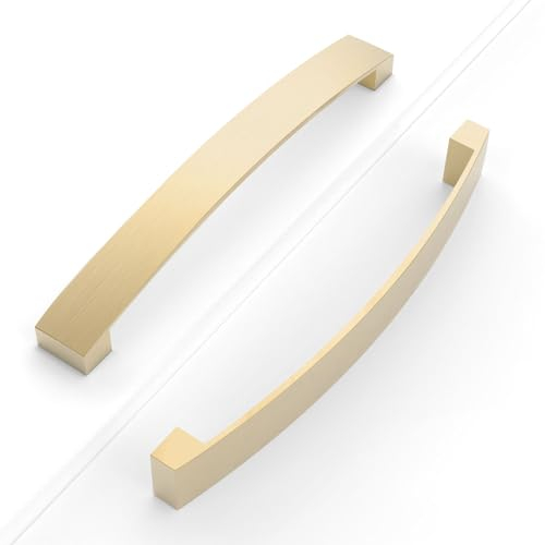 Coinkoly 10 Pieza Tiradores Cocina 160 mm Tiradores Armarios Doradas Tirador Puerta Tiradores Cajones de Acero Inoxidable Manillas Tiradores Para Muebles Tirador Puerta Corredera