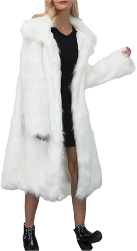 Kunstpelzmantel Für Damen, Wintermantel, Schlank, Dick, Warm, Lange Jacke, Pelzmantel, Teddy-Plüsch-Outwear