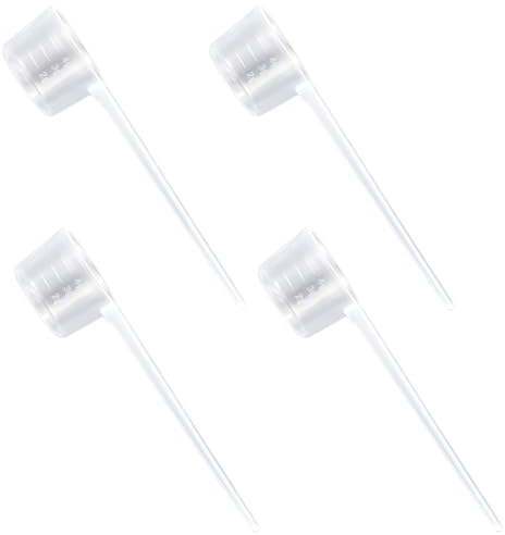 EIHI 4 Piezas Cuchara Medidora Gramos De Plastico, Cucharas Medidoras Gramos, Cucharas Medidoras, Transparente Medidor Gramos Cuchara Dosificadora 5G para Cocina Condimento Aceite Café,Scoop Proteina