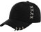 Unisex Korean Harajuku Baseball Cap mit Metallringen Hip Hop Verstellbarer Papa Hut,Ring Baseball Cap