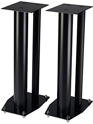 LIPJIA Supports de Haut-parleurs,Supports de Moniteur de Studio Creux en métal, 2 pièces, Robustes, Support de Haut-parleurs de Style bibliothèque jusqu'à 88 LB, pour Home cinéma