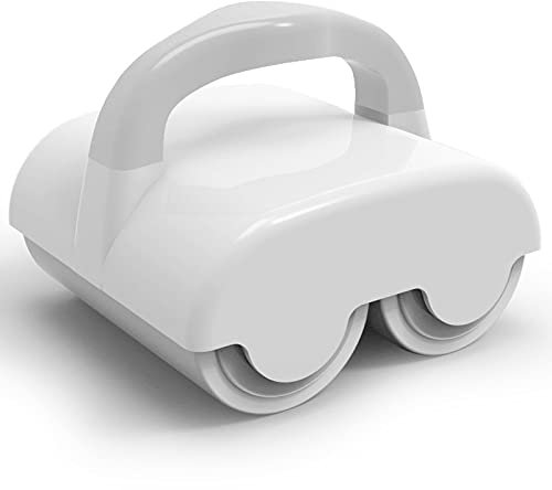 ARKEM Double Roller Brush Sticky Dust Removal Paper, Portable Tearable Sticky Lint Remover, Home Handle Clothing Duster, Pet Hair Removal Brush, For Clothes, Carpet Dust-white