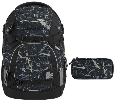 coocazoo MATE Schulrucksack-Set 2tlg inkl. Schlamperbox (Reflective Splash)