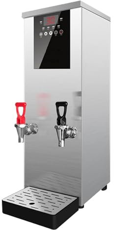 Chaudière À Eau Électrique, Chaudière À Eau Chaude Froide Commerciale À Double Robinet, Chauffe-Eau 55 L 65 L Pour La Préparation De Boissons Chaudes, Affichage De La Température + Minuterie, Réglage