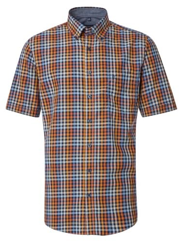 CASAMODA Freizeithemd Kurzarm kariert Comfort Fit