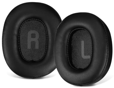 SINOWO Ersatz-Ohrpolster für JBL Tune 700 (700BT)/710 (710BT)/720 (720BT)/750 (750BT, 750NC)/760 (760NC)/770 (770NC) Kopfhörer, Ohrpolster mit Geräuschisolierung, Memory-Schaum, weiches Protein-Leder,