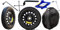 Generico Ruotino Di Scorta Per Jeep Avenger (FH1) 4 Fori Gomma 125/80 R16 Da Anno 2023 Fino ad Anno 2024 Con Kit Accessori Cric Crick Chiave e Sacca 125 80 16 16