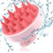 Shampoo Massager Brush for All Kinds of Hairs, Shower Scalp Massager for Men & Women - Helps Promote Healthy Blood Flow, Relieve Stress (Pink)