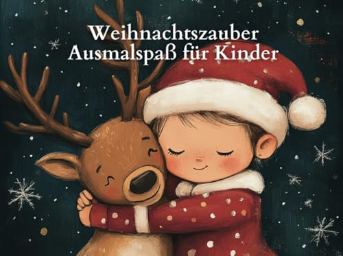 Weihnachtszauber – Ausmalbuch für Kinder: Mit besonderen Schattierungseffekten und festlichen Motiven lassen Kinder Weihnachten auf kreative und bunte Weise zum Leben erwecken!