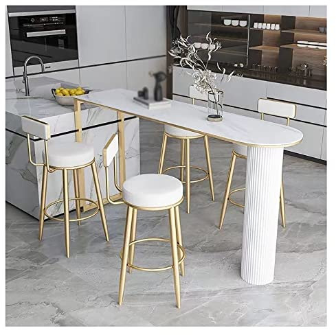 Juego de 2 taburetes de bar de piel sintética blanca con respaldo, estilo industrial, para cocina, isla, mostrador, jardín, hogar, 75 cm de altura