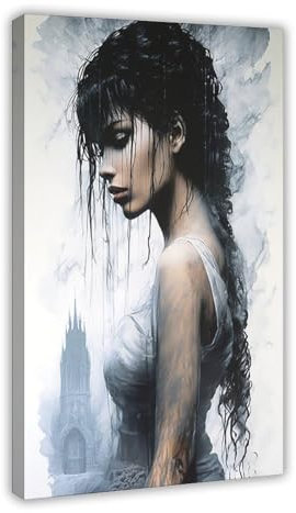 LIPOYE Luis Royo Geïnspireerde Poster auf Leinwand, Schlafzimmer, Dekoration, Landschaft, Büro, Raumdekoration, Geschenk, 60 x 90 cm