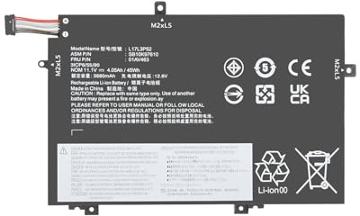 L17L3P52 L17C3P52 Akku für Lenovo ThinkPad L480 L490 L580 L590 L14 L15 2020 2021 G1 G2 Gen 1 2 01AV463 01AV464 01AV464 01AV44 01AV44 01AV44 65 01AV466 L17M3P53 L17M3P54 11.1V 45Wh