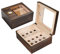 Zigarren Humidor,Humidor-Zigarren aus Zedernholz mit Hygrometer und Luftbefeuchter für 25-50 Zigarren,Zigarrenbox Männer Geschenk,Zigarren-Liebhaber