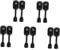 Veemoon 5sets Folding Table Base Table Legs Desk Legs Modern Metal Furniture Feet Wrought Iron Black 2pcs*5
