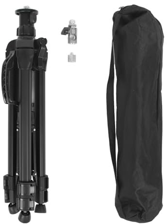 Qotolite Spirit Level Tripod Thicken Adjustable Aluminum Alloy Stand Lifting Support Rod with Carry Bag 1.2m