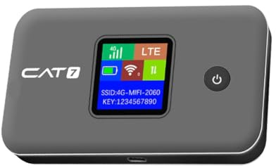 Koolenry Cat7 WiFi6 Mobile Router 4G LTE Wireless Router Dual Band 2.4G&5.8G 300Mbps Pocket MiFi Modem with Sim Card Slot As