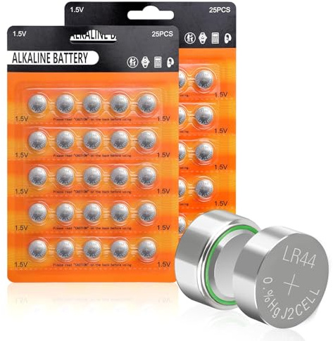 50 PCS LR44 AG13 357 303 SR44 A76 Battery 1.5V Button Coin Cell Batteries for Small Electronics