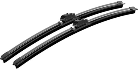 2pcs LHD For Dacia For Duster 2009-2019 Front Windscreen Window Wiper Blades Accessories Windshield Brushes Cutter(Black,1)