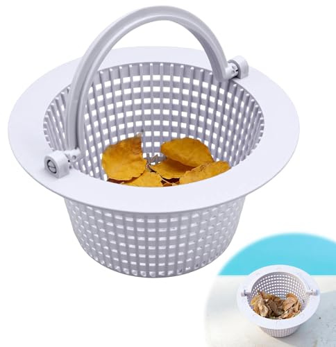 NCTNCX Cesta para skimmer de 16 cm, colador de skimmer para piscina | Cesta de skimmer para limpieza eficaz de piscinas, con asa para facilitar la extracción