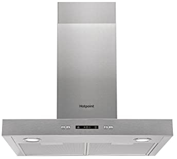 Hotpoint 60cm Slimline Chimney Cooker Hood - Stainless Steel