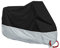 ANFTOP XXXL Coprimoto Telo Motociclo teli Copri moto Scooter impermeabile, antipolvere, anti UV, traspirante, per esterni, con sacca per il trasporto, 3XL, colore: Nero e Argento