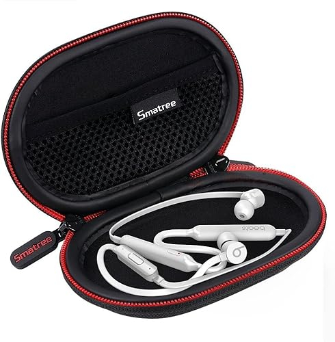 Smatree Beats Flex Case, Hard Shell for BeatsX/Powerbeats 4/3/2 Earphones, Bluetooth Sports Headphones Organiser Portable Pouch, Storage Bag for Earphone/Earbud (Black)