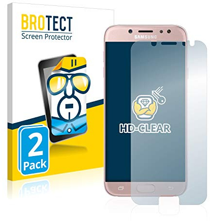 BROTECT (2 Stück Schutzfolie für Samsung Galaxy J7 / J7 Pro (2017) Displayschutz Folie Made in Germany, Ultra-Klar