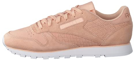 Reebok Damen Classic Leather Woven EMB Gymnastikschuhe, Beige (Desert Dustwhite), 37 EU
