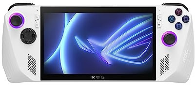 ASUS ROG Ally Console RC71L#B07ML1XB61, Monitor touchscreen con display 7 Glossy, 120Hz, AMD Ryzen Z1, RAM 16GB, 512GB SSD PCIE, Windows 11 Home, Bianco