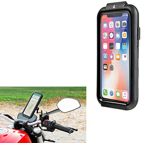 PORTA SMARTPHONE PORTA TELEFONO LAMPA 90435 IPHONE X XS + ATTACCO MANUBRIO TUBOLARE 90437 PEUGEOT MOTO