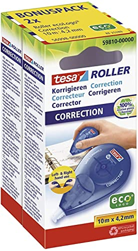 Tesa® Sparpack Korrekturroller ecoLogo - 2 Stück; Packungsinhalt: 2 Stück