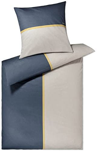 Joop! Mako-Satin Bettwäsche-Garnitur Limit Farbe Stone Größe 200x220+2x80x80