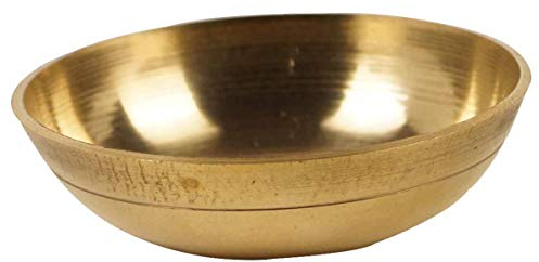 IBA Indianbeautifulart Laiton Bol Sacré Goldtone d'eau Accessoires Décoratifs Pooja