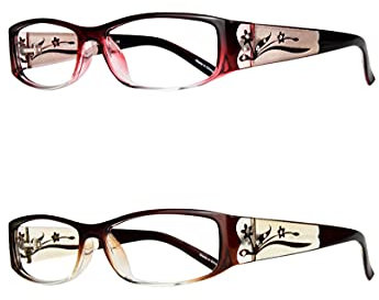 EYEBOGO Kaylee Strass Lesebrille für Damen, Damen Lesebrille, Frauen Lesebrillen (2-Pack, 3.00)