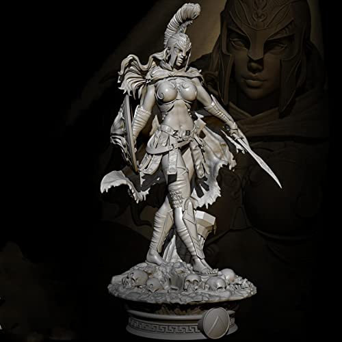 FCBEL 78mm Alter spartanischer weiblicher God of War Miniaturbausatz Harz Charakter Druckgussmodell, unmontiert und unbemalt Modellbausatz //L2182S