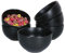 MamboCat Kattegat Lot de 6 bols à céréales, 500 ml, pour 6 personnes, noir mat, diamètre : 14,5 cm, pour salade, dessert et bien plus encore, vaisselle en faïence