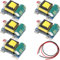 Youmile 5 pezzi AC-DC 5V 700mA 3.5W Modulo Buck Modulo di alimentazione a commutazione isolato Regolatore Buck Convertitore da 220V a 5V con cavo rosso e nero