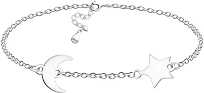 Sofia Milani - Damen Armband 925 Silber - Sternen Mond Anhänger - B0312