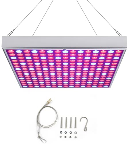 Ikodm Pflanzenlampe LED, 2 Pcs 45W Pflanzenlicht Vollspektrum Pflanzenleuchte Wachstumslampe 225LEDs Grow Light für Zimmerpflanzen, Hydroponic, Indoor Seeding Veg Flower, Gemüse und Blumen