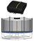 GYMAX Sicherheitsnetz für Trampolin Ø 244/305/366/427/457/487 cm, UV-beständiges & reißfestes Ersatznetz außenliegend für 6/8 Stangen, Schutznetz mit Sicherheitsschnallen & Reißverschluss (Ø 457cm)