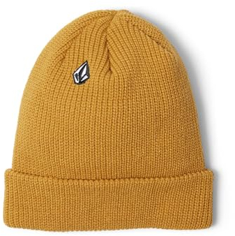 Volcom Unisex Full Stone Beanie Strickmützen für Herren, gelb, Einheitsgröße