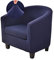 Highdi Sesselschoner Sesselbezug 2-Teilig Weiches Stretch-Spandex Einfarbig Sesselüberwurf Sesselhusse, Tub Chair Covers Cocktailsessel Clubsessel Loungesessel (Navy Blau)