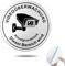 SINMAO Schild Achtung Grundstück Wird Videoüberwacht! | Gebürstetes Aluminiumblech | Stabiles Orbicular Alu Schild mit UV-Schutz | Schild Videoüberwachung Privatgrundstück | CCTV Sticker Signs