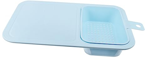 IMIKEYA Drain Cutting Board Multi-use Vegetable Chopping Board Sink Drain Basket for Kitchen