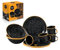 Granite Ware 12-teiliges Outdoor-Set, emaillierter Stahl mit farbigem Rand, perfekt für Camping, Picknicks, Grillabende